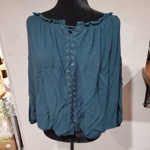Green Renaissance Style Shirt